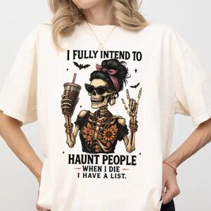 Halloween Funny Shirt, Trendy Spooky Shirt Gift Tee, Fall Season Halloween Shirt